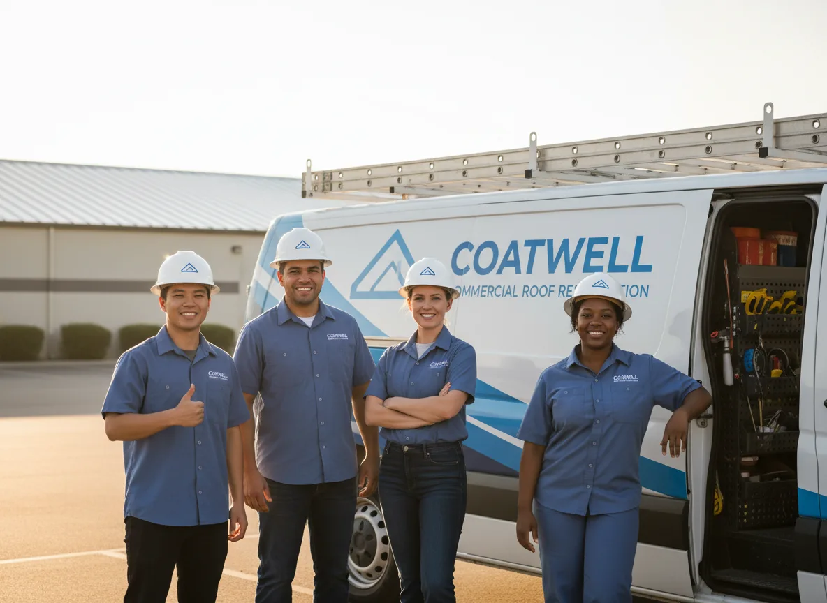 Commercial roof coating company in Nada, TX